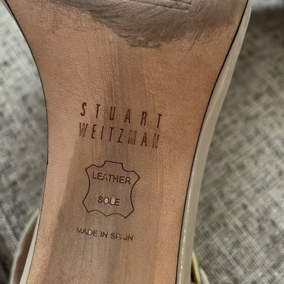 Stuart Weitzman Patent Leather Sandal Size 8.5 M - Picture 11 of 16